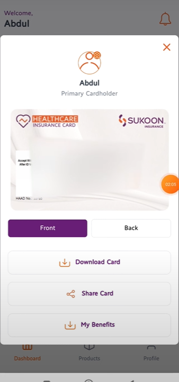 Download Sukoon Insurance Card