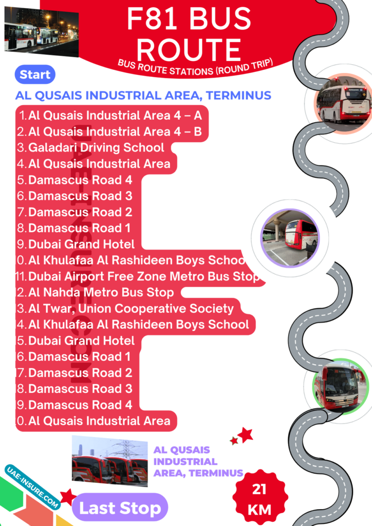 F81 Bus Schedule – Dubai Bus Route, Station List and Bus Timings
